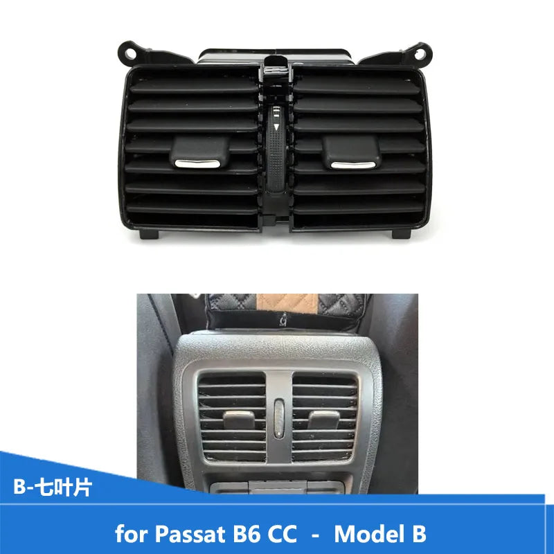 Ruili136 1Pcs for VW Passat CC B6 B7 R36 Car LHD Chrome Piano Paint Dashboard AC Air Condition Outlet Vent 3AD 819 701 3AD819702