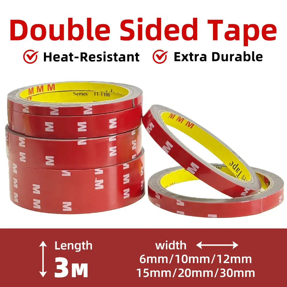 3-meters strong double sided acrylic foam mounting tape high temperature resistant additional angle