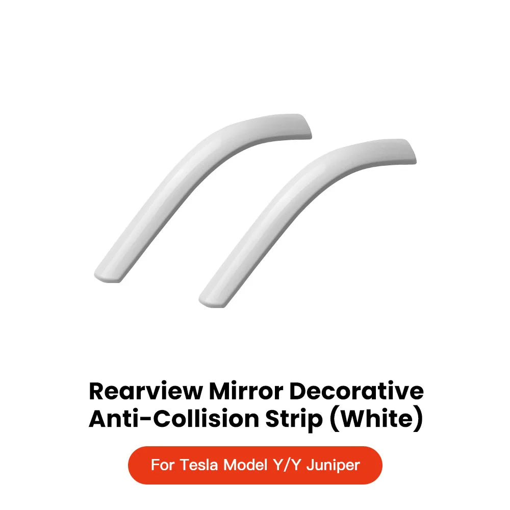 YZ For Tesla Model 3 Y Juniper Highland 2020-2025 2026 Rearview Mirror Anti-collision Strips Trim Anti-scratch Sticker Cover