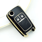 2 Buttons TPU Car Key Shell for Chevrolet Cruze Epica Lova Camaro Impala for Buick Ope close-up view
