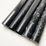 Forged Carbon Fiber Vinyl Wrap Black Cosmic Hex Glossy Ghost Car Vinyl Film For Auto Motorcycle Inte