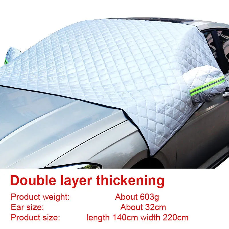 Outdoor Car Windshield Cover | Half Anti-Snow Awning with Sunshade Protection detail view
