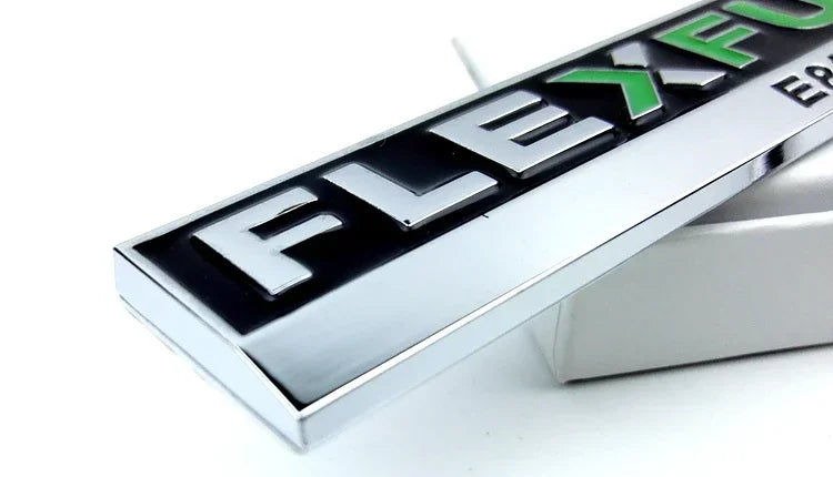Car FLEX FUEL Universal model clean energy car stickers personalized metal modified car detail view