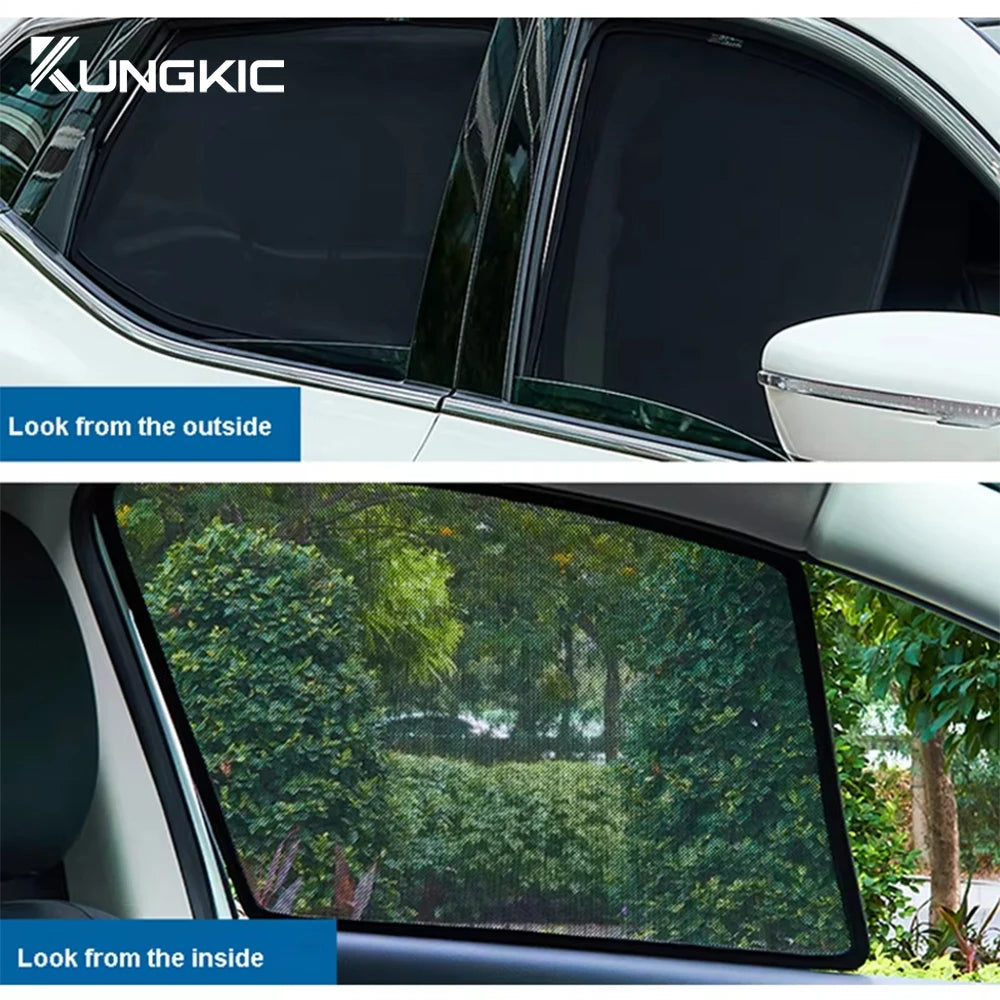 KUNGKIC Car Side Window Sun Shade Curtain for Chery JAECOO J7 2023-2025 | UV Protection detail view