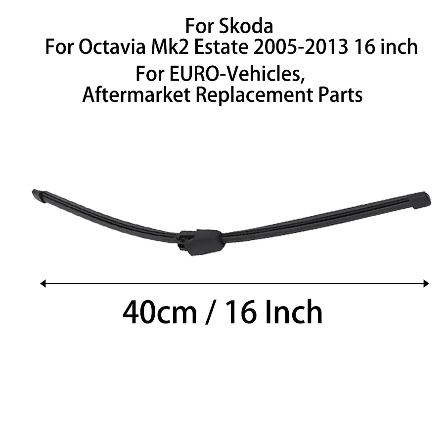 Rear Windscreen Wiper Arm Blade for Skoda Octavia Mk2 Estate 2005-2013 | 16 inch alternate view