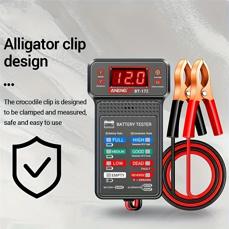 Smart Car Battery Tester, Suitable for Home Self-Checking/Repair Shops, One-Click D additional angle