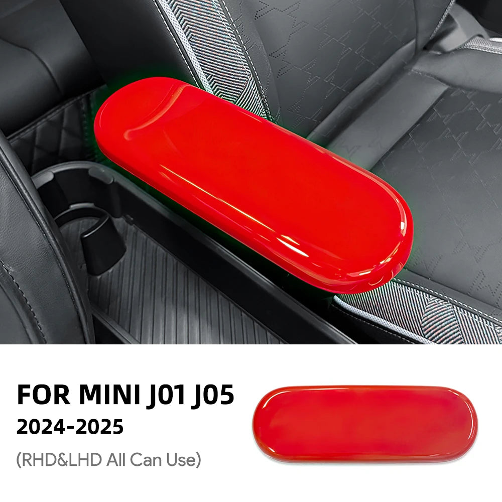 For MINI Cooper E/SE J01 EV Aceman J05 2024 2025 Car Center Console Storage Box Armrest Panel Cover Sticker Interior Accessories