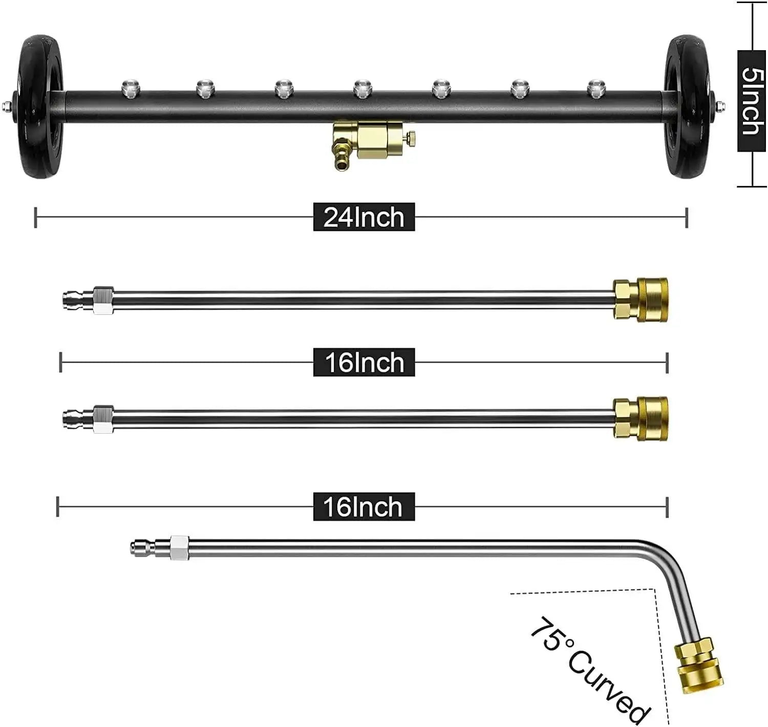 4000PSI High Pressure Car Underbody Chassis Washer | Undercarriage Cleaner Water Br additional angle