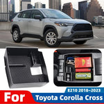 For Toyota Corolla Cross E210 2018~2023 Car Center Console ABS Tray Armrest Wallet Glasses Card Sundries Storage Box Accessories