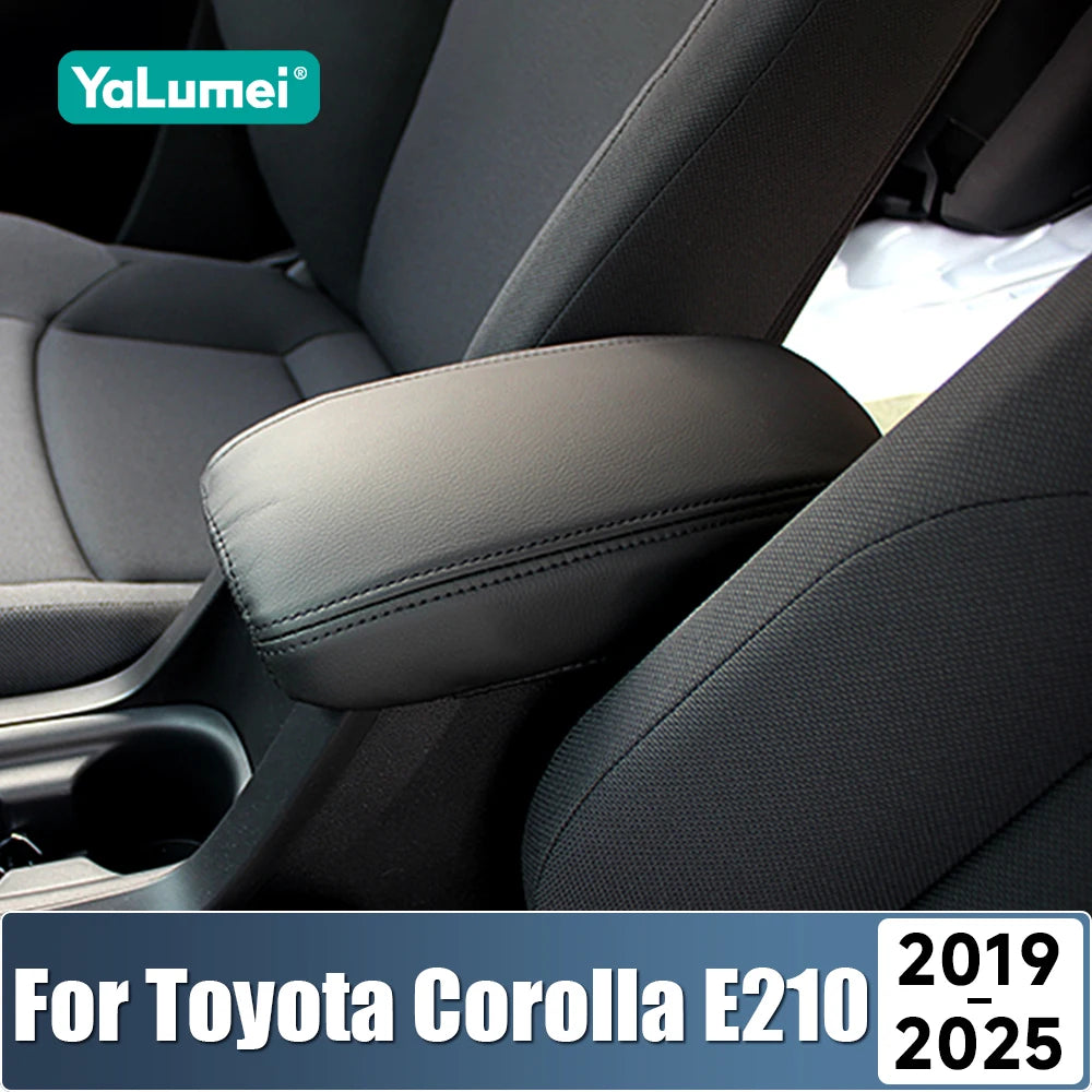 For Toyota Corolla E210 2019 2020 2021 2022 2023 2024 2025 Hybrid Car Center Console Armrest Box Cover Leather Trim Accessories