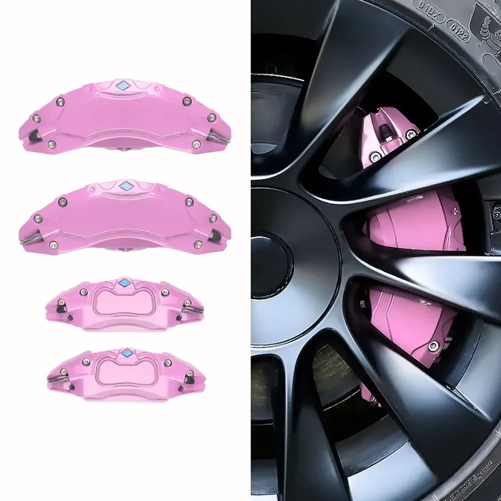 4Pc Brake Caliper Cover for Tesla Model 3 Y | Aluminum Alloy Car Modification Accesso lifestyle view