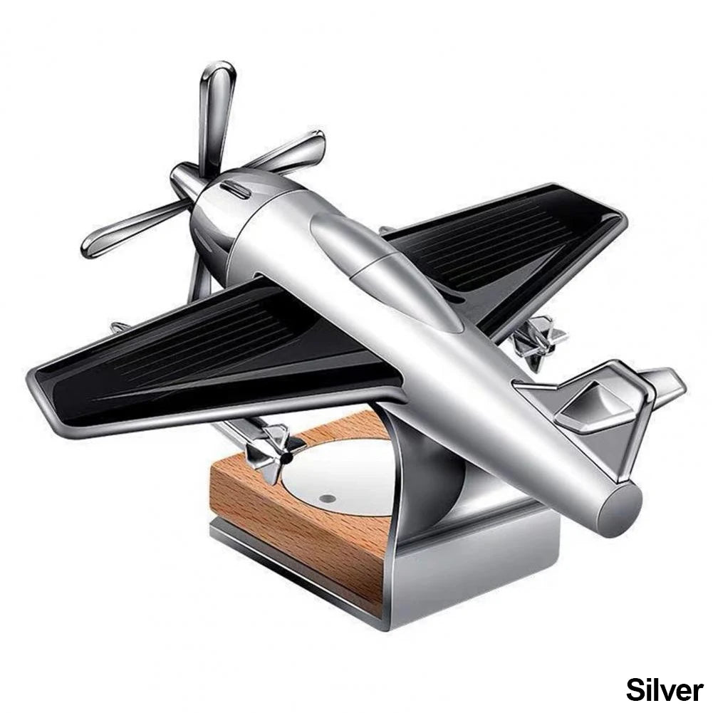 Solar Car Air Freshener | Rotating Airplane Aromatherapy Diffuser lifestyle view