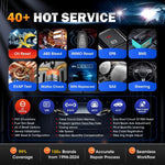 Autel MaxiCOM MK900 BT MK900BT 8 Inch Car Diagnostic Tools 40+ Services CAN FD DOIP OB close-up view