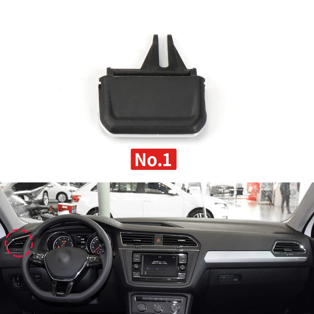 Car Front Air Conditioning AC Vent Grille Clip Slider For Volkswagen Tiguan 2017-2021