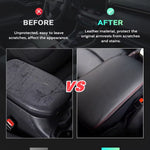 For Honda Fit 2023-2024 Car Center Console Armrest Box Cover Leather Protective Cover Trim