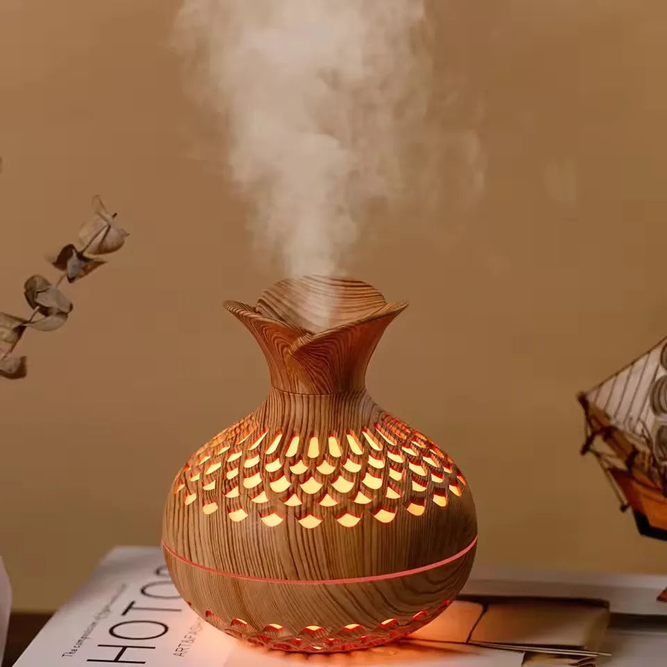 150ml USB Power Supply Hand Control Ultrasonic Quiete Air Humidifier Adjustable Color Lights Essential Oil Aroma Diffuser