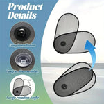 2-Piece or 4-Piece Car Window Sun Shade Set | Adjustable Rotatable Side Window Sun Vi lifestyle view