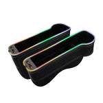 Car Seat Gap Filler Cup Holder with LED and USB Charger