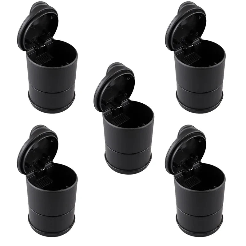 1-5Pcs New Car Ashtray Garbage Coin Storage Cup Container Cigar Ash Tray Car Styling Universal Size ashtray