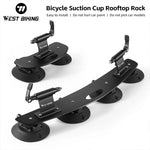 WEST BIKING Bike Rack Vacuum Suction Roof-Top Car Rack | Quick Install Bicycle Roof Sucker for MTB a