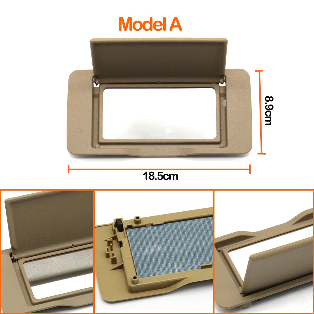 W203 Car Sunroof Sun Visor Shield Makeup Cosmetic Mirror Panel Cover For Mercedes Benz C Class C180 C200 C230 C300 A2038102110