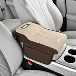 〔Vic〕Car Armrest Cushion with Tissue Box & Storage Pocket - Memory Foam Arm Rest Pad f close-up view