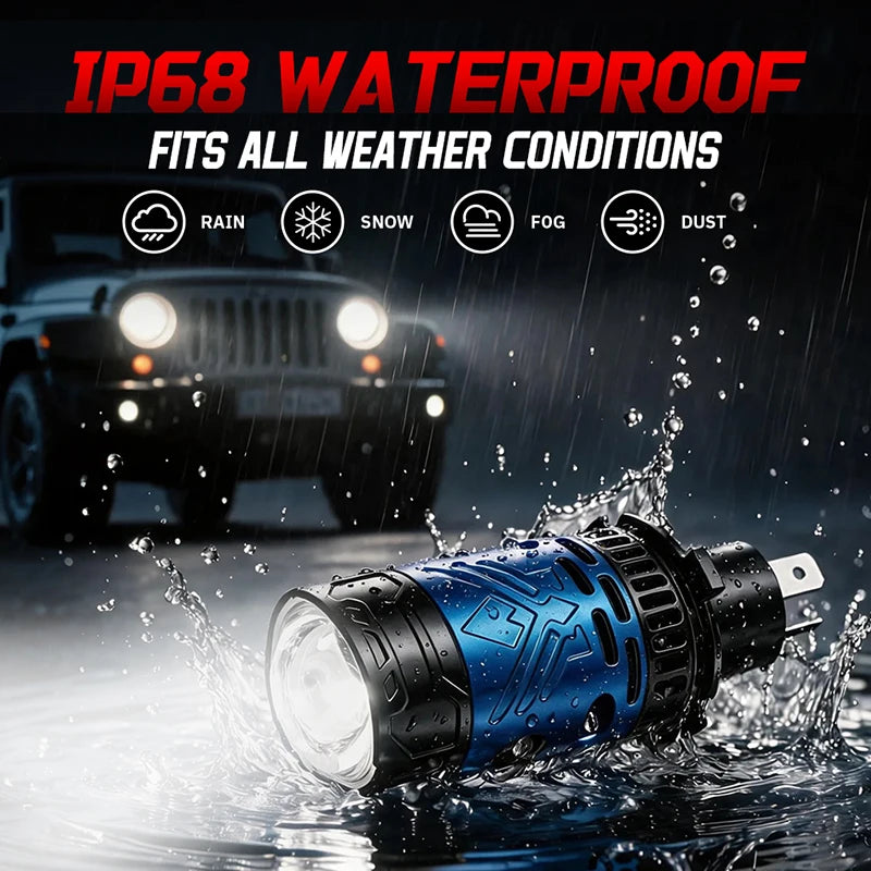 Projector H4 Lens LED Headlight Projector Lens Canbus Strong Light 3500000LM 2500W Tu lifestyle view