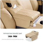 2026 New Universal Memory Foam Car Armrest Booster Pad with Storage Pocket Comfort Cushion for Driver Auto Interior Accessories