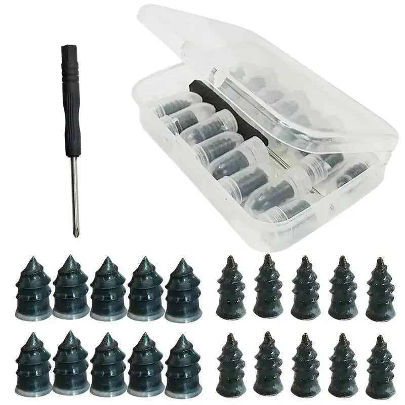 NEW 21-10PCS Tire Repair Nail Self-Tapping Screw Plastic Nail Soft Rubber Screw Suitable For Car Motorcycle Tire Puncture Repair
