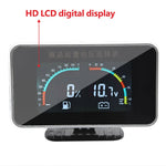 2 IN 1 LCD Car Voltmeter and Fuel Level Gauge | 0-190 Ohm Fuel Float Sensor for Auto Mot detail view
