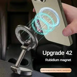 Alloy Folding Magnetic Car Compact Cell Phone Holder | Mac-Safe 360° Adjustable Car M alternate view