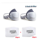 Reusable Washable Dust-proof Gas Mask Respirator Half Face Anti Haze Fog Safety Construc detail view