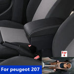 For Peugeot 207 Armrest Box Peugeot 207CC Car Armrest Central Storage Box with USB Interior Dedicate