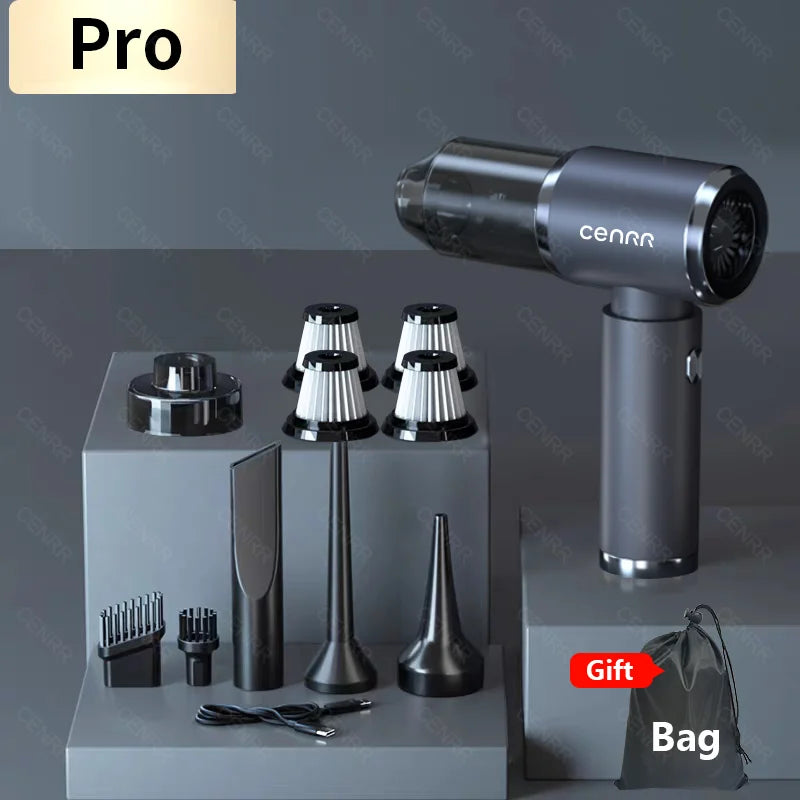 CENRR 210000PA Mini Car Vacuum Cleaner | Wireless Handheld Portable Vacuum close-up view