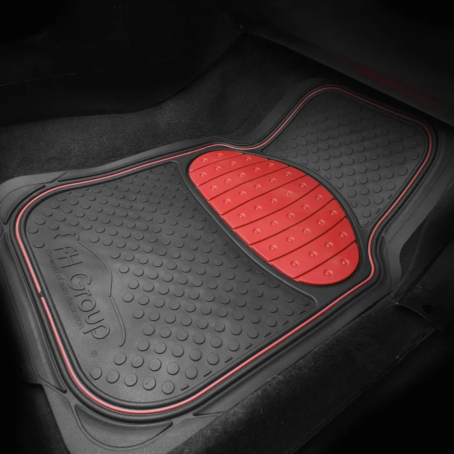 Car Floor Mats HeavyDuty Rubber Floor Mats for Cars Universal Fit Full Set Trimmable Automotive Floor Mats Climaproof Floor Mat