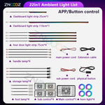 Volkswagen Golf RGB Interior Ambient Light Kit – Bluetooth App Control, Music Sync, additional angle