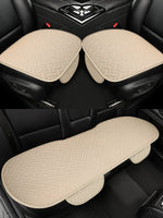 Car Seat Cushion, All Season Universal Linen Car Seat Cushion Cover, Anti Slip, Wear- alternate view