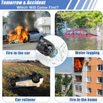 2-in-1 Car Safety Hammer Emergency Window Breaker Seat Belt Cutter Escape Rescue Tool close-up view