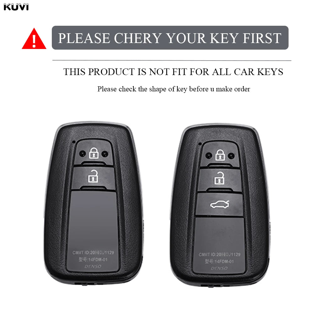 TPU Car Remote Key Case Cover Shell Fob Keychain For Toyota Prius Camry Corolla CHR C alternate view
