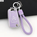 TPU Car Flip Key Case Cover Shell For Chevrolet Cruze Aveo Trax Sail Malibu Captiva Opel detail view