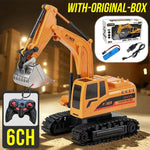RC Excavator 2.4Ghz 6 Channel 1:24 RC Engineering Car Alloy And Plastic Excavator B additional angle