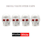 DSYCAR 4Pcs Skull Tire Valve Caps | Universal Dustproof Stem Caps additional angle