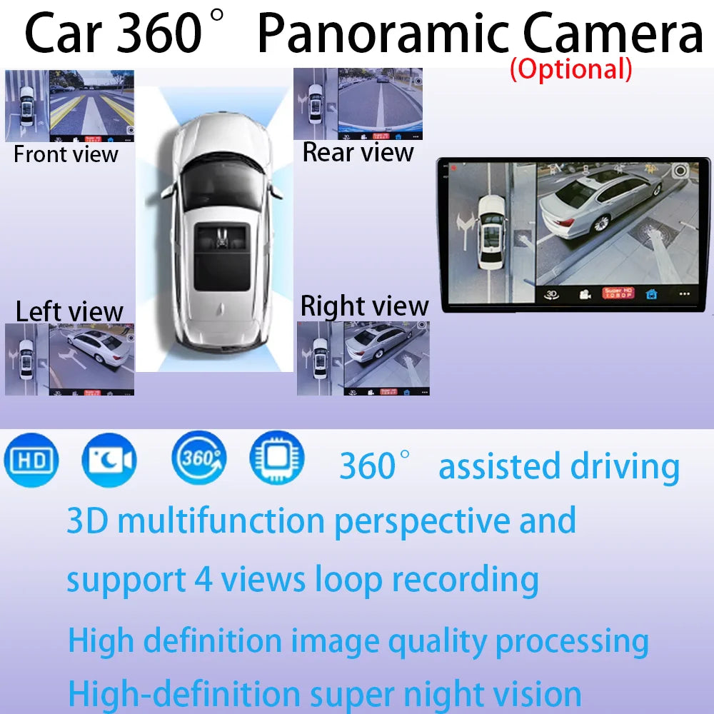 Android 14 For Honda Accord 8 2008-2012 12.3" QLED Carplay Car Player GPS DSP WIFI additional angle