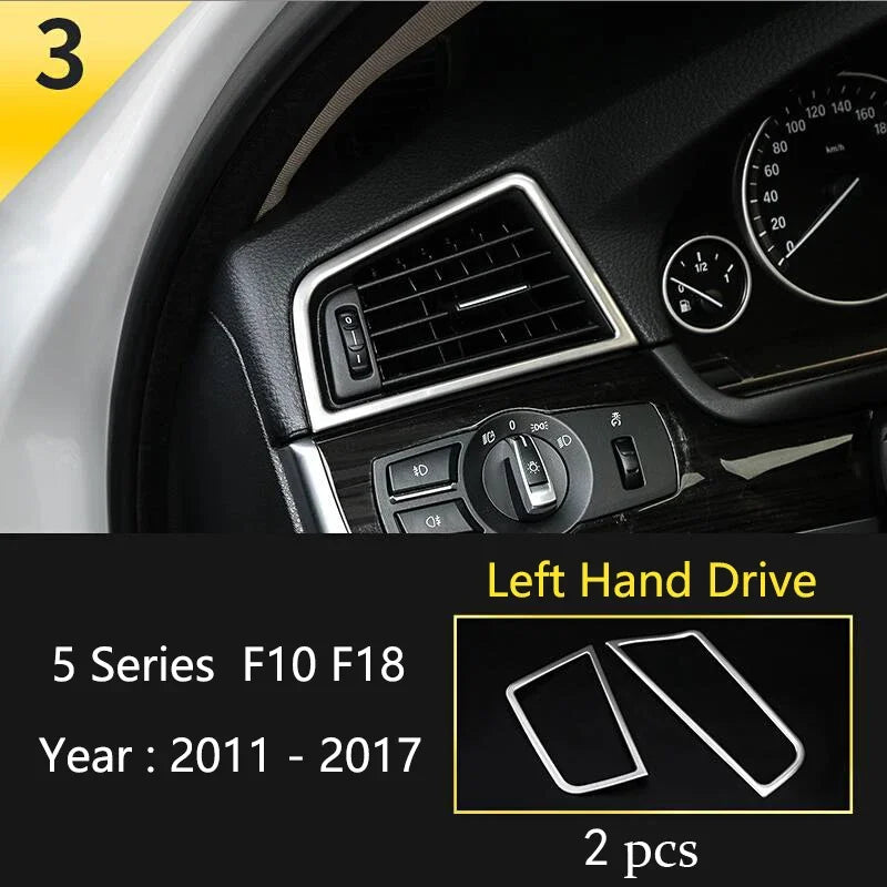 Car Interior Front Reading Lampshade, Lamp Decoration Frame For BMW 5 Series F10 F11 alternate view