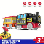 Magnetic Slot Diecast Car RC Electric Train Track Sets Fit for All Wood Railway Track close-up view