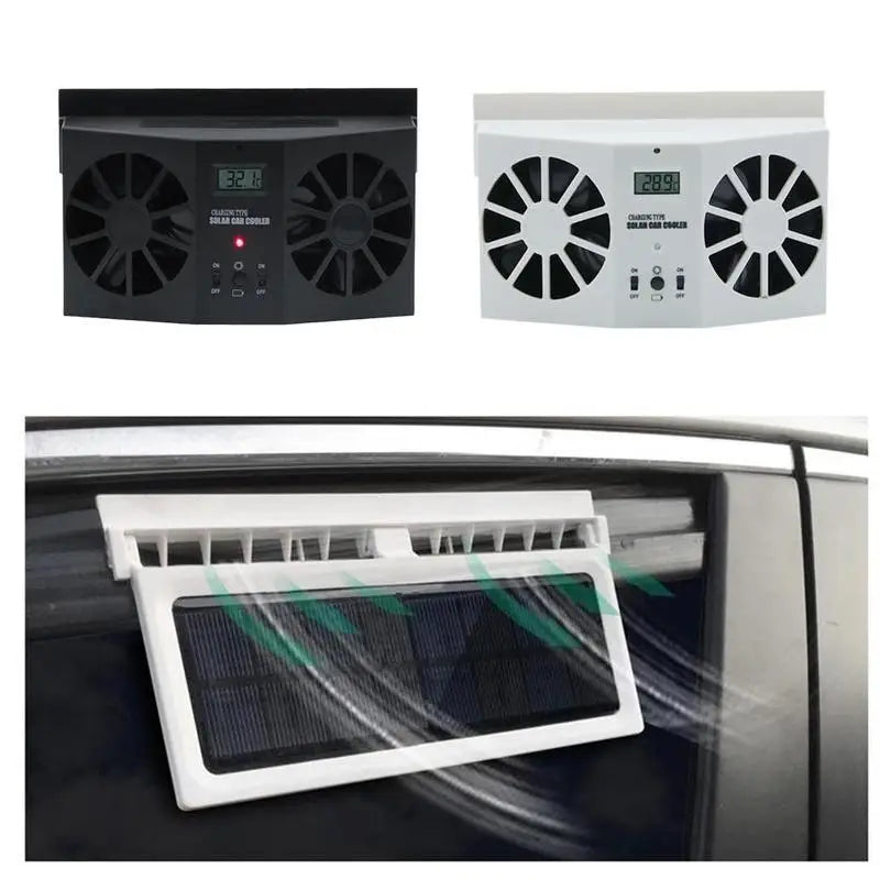 Car Fan Car Mounted Solar Energy Car Cycle Exhaust Fan Quick Car Ventilation Fan Air Circulation Cooling Fan