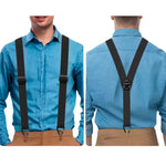 New Corn Grain Texture Suspenders Elastic Outdoor Suspenders with Buckle for Men Hiki alternate view