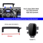 AULIGUS Car Phone Holder for Mercedes-Benz C GLC V-class w204 w205 x253 w447 7/10.2 additional angle
