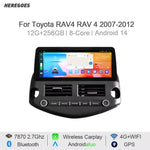 Carplay Auto Android 14 Car DVD Player GPS Navigation for Toyota RAV4 2007-2012 | 12.3" IPS Stereo