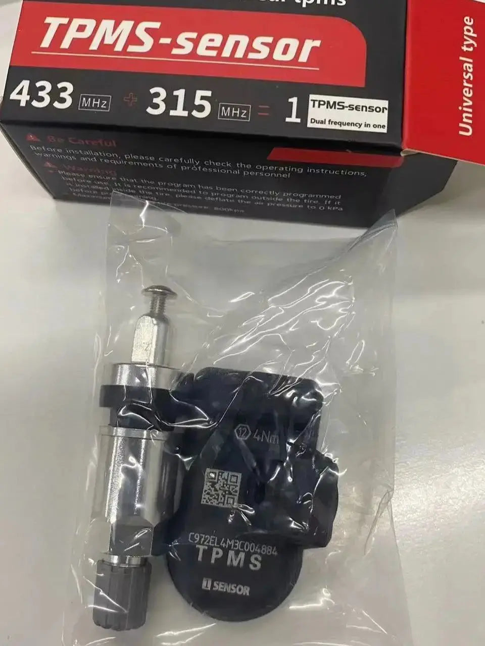 Programmable TPMS Sensors 2 in 1 433MHz+315MHz | Multi-Tool Programming Support additional angle
